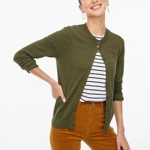 EUC J.Crew Classic cotton cardigan sweater E5957
